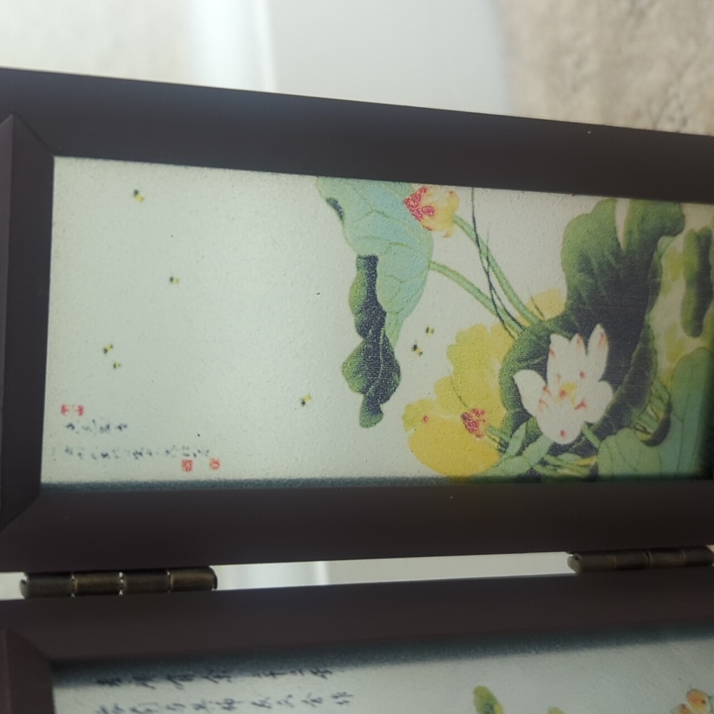 Asian Frame Glass Panel Decor - Picture 5 of 5